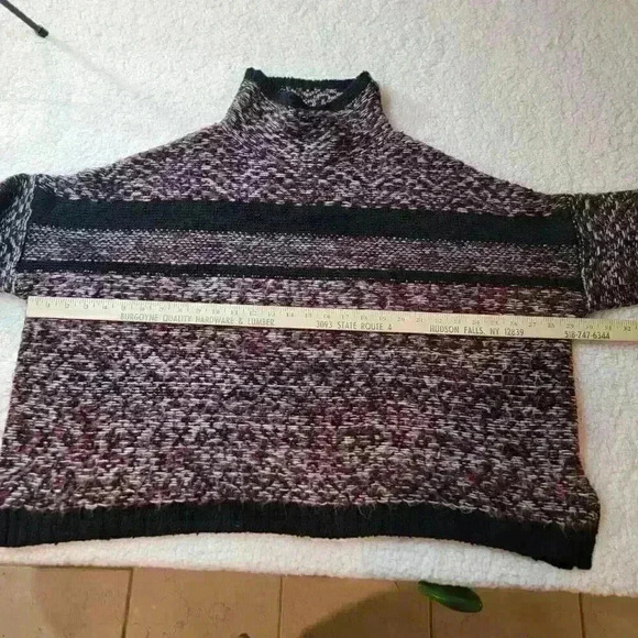 John + Jenn Sweater Womens Size Large Oversized Mock Neck Cozy Warm - Picture 8 of 14